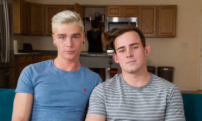 Travis Stevens spanks Tristan Adler
