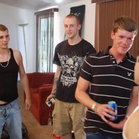 Jake fucked by his buddies - Picture 1