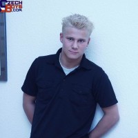 Blond euro twink shows uncut cock - Picture 2