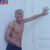Blond euro twink shows uncut cock - Picture 10