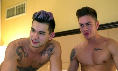 Angel Cruz and Ricky Roman camshow