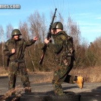 Boy gets punished by two soldiers - Picture 8