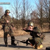 Boy gets punished by two soldiers - Picture 9