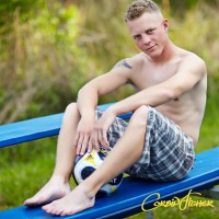 Adam posing outdoors - Picture 3