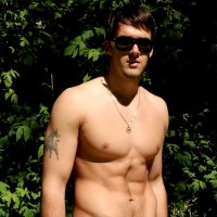 Trystan Bull strokes dick outdoors - Picture 1