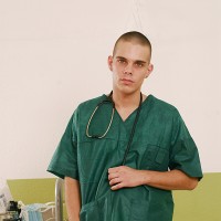 Naughty doctor gets naked - Picture 1