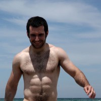 Australian hunk Josh on a beach - Picture 12