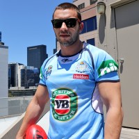 James Nowak strips out of his rugby gear - Picture 1