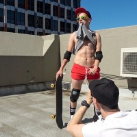 ailey James getting naked on the roof - Picture 14