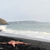 Micah Andrews being abused on a public beach - Picture 11