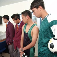 Four boys punished by the headmaster - Picture 2
