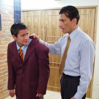 Angel gets a thorough strip search by the headmaster - Picture 1