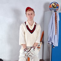 Jacob shows off after the Cricket match - Picture 4
