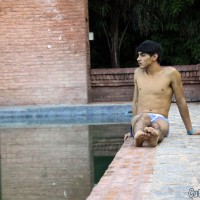 Horny gay stranger wanks to Fox outby - Picture 5