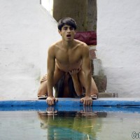 Old cop rims a naked twink outdoors - Picture 13