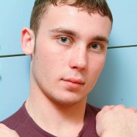 Cute gay boy masturbates eating a banana - Picture 2