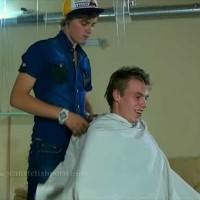 Guy gets his hair shaved off before dominating a slave - Picture 7