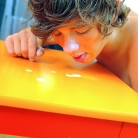 Twink tastes his spunk - Picture 18