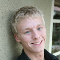 Blonde college jock stroking his huge dick - Picture 1