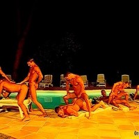 Boat and poolside ass fucking orgy - Picture 19