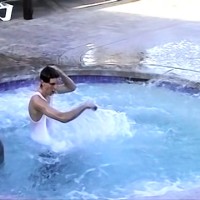 Brandon Keene, Evan Heinze, Grant Hiller and Ian play in the pool - Picture 6