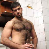 Hairy Ben plays with some milk - Picture 5