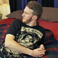 Luke Mason strokes his cock - Picture 1