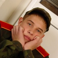 Denis strokes his uncut cock - Picture 1