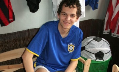 Diego in soccer kit