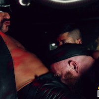 Extreme macho german leather 3-way - Picture 6