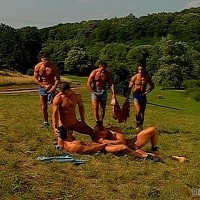 Euro and American Beefcake Orgy - Picture 5