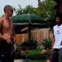 Dick James and Bruce Web duck outdoor - Picture 1