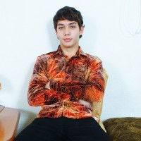 Russian boy shows his hairy pubis - Picture 4