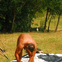 Giuseppe Pardi undressing and showing his butt in shower - Picture 16