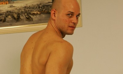 Joe Justice posing naked